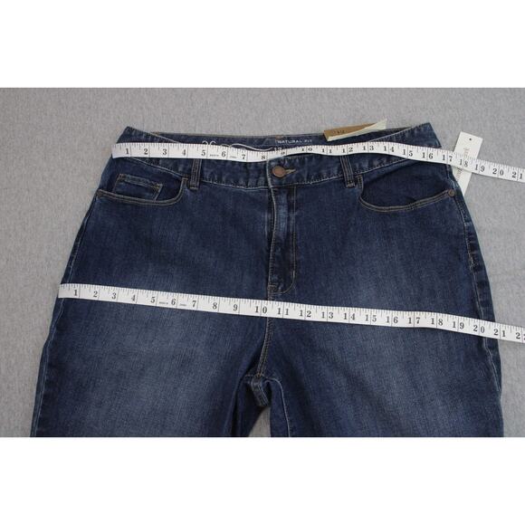 Coldwater Creek Jeans Womens 12 Blue Natural Fit Mini Bootcut Cotton Denim NWT - Picture 6 of 7